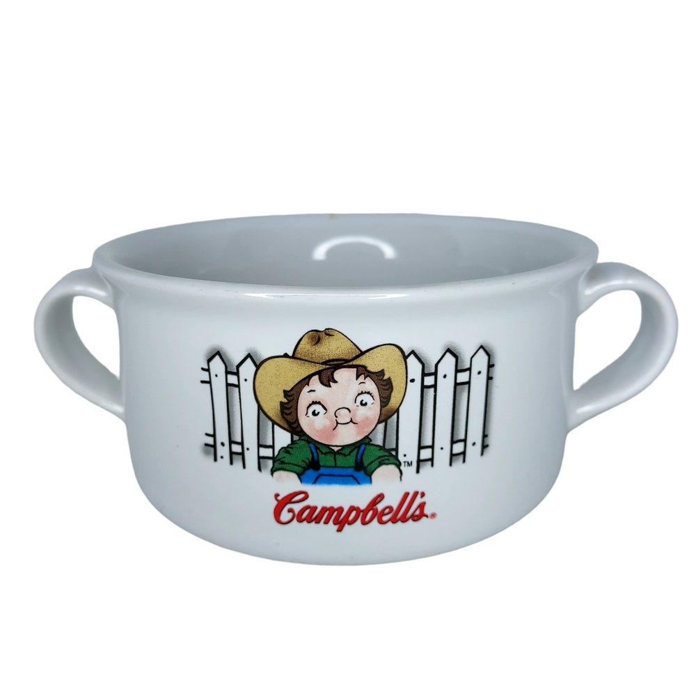 Vintage 2001 Campbell's Soup Mug Handles Bowl Dishwasher Microwave Safe
